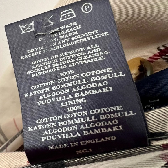 BURBERRY LONDON | Double Breasted Belted Long Trench Coat Stone Light Beige US 6 - Picture 17 of 17